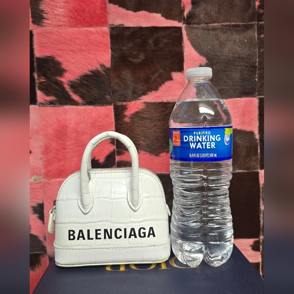 Balenciaga Micro Ville Bag Croc-Embossed Bag - Picture 12 of 13